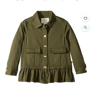 Kate Spade Girls Ruffle Field Coat